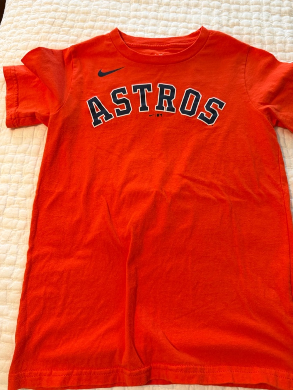 Nike Orange Astros Kids Short Sleeve Tee